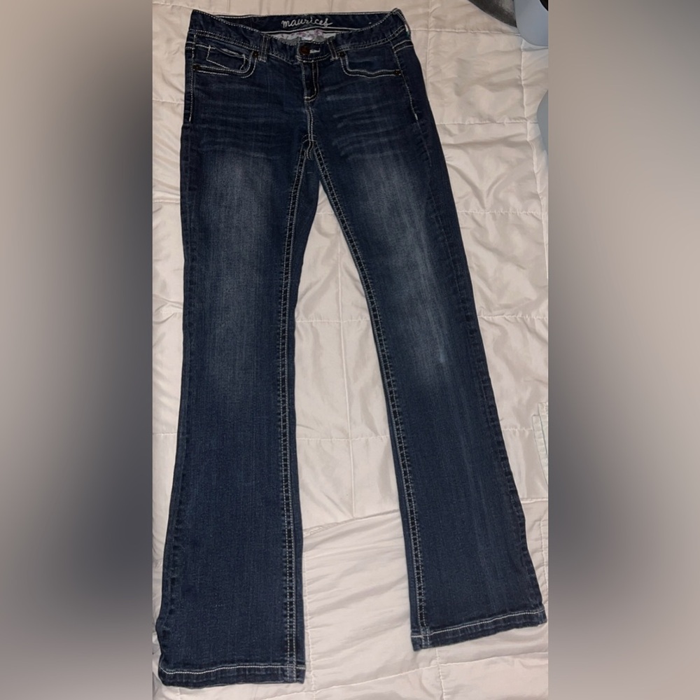 Maurices Dark Blue Flare Jeans